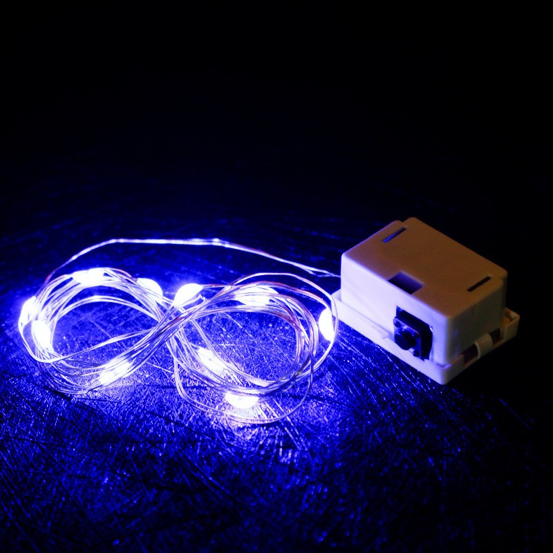5Pcs LED Fairy Lights Battery Operated Remote Copper Wire Light Garland For Christmas Wedding Party Decoration String Lights