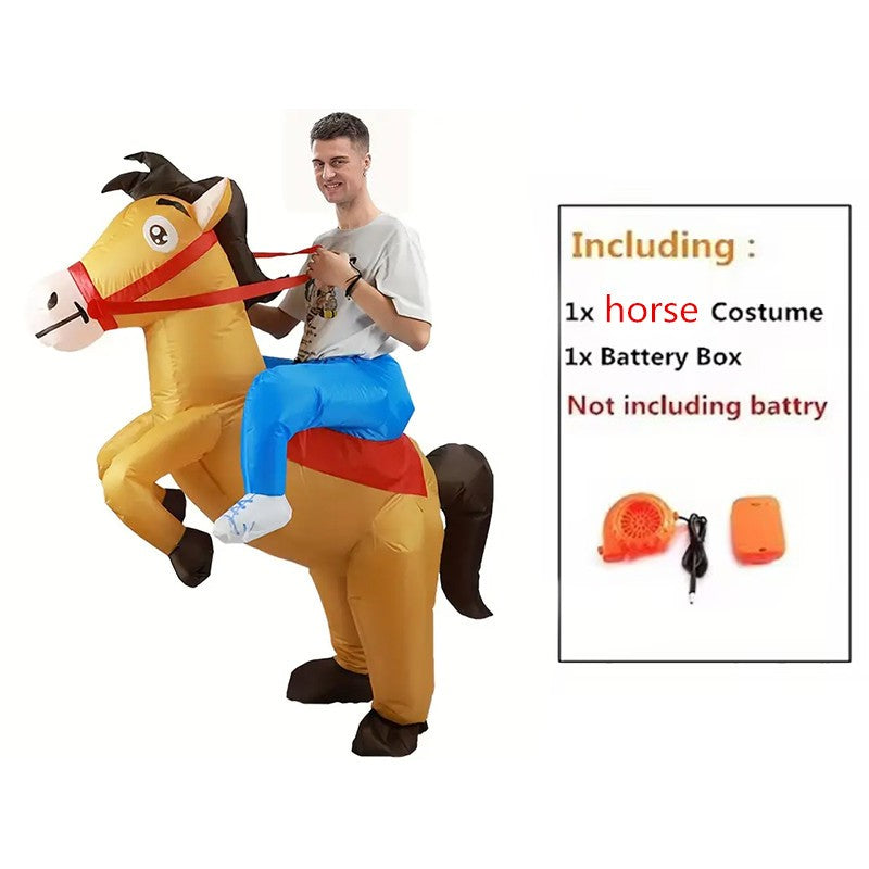 Adults Inflatable Yellow Duck Costume Halloween Costumes for Women Men Animal Cosplay Carnival Costume Party Fancy Dress
