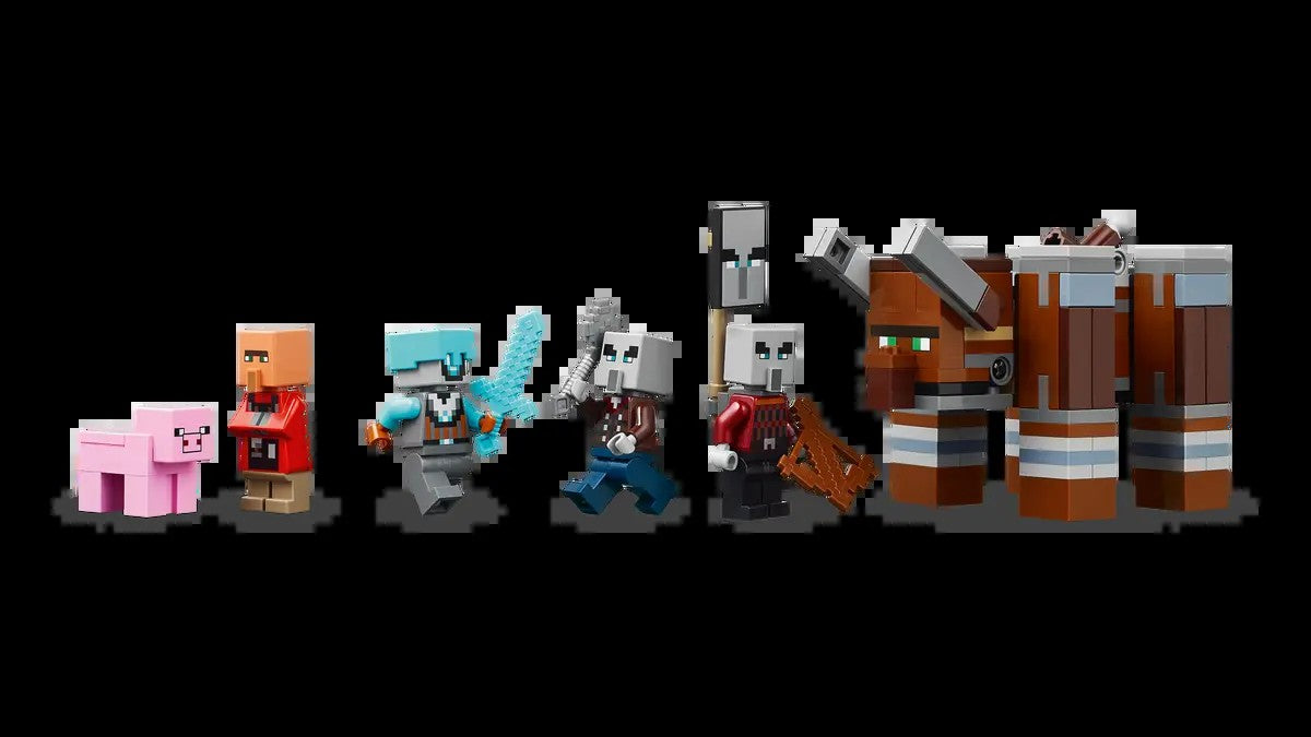 LEGO Blocos de Montar Meu Mundo Posto Avançado Predador e Blocos de Montar Clássicos Predador Brinquedos Presentes Infantis