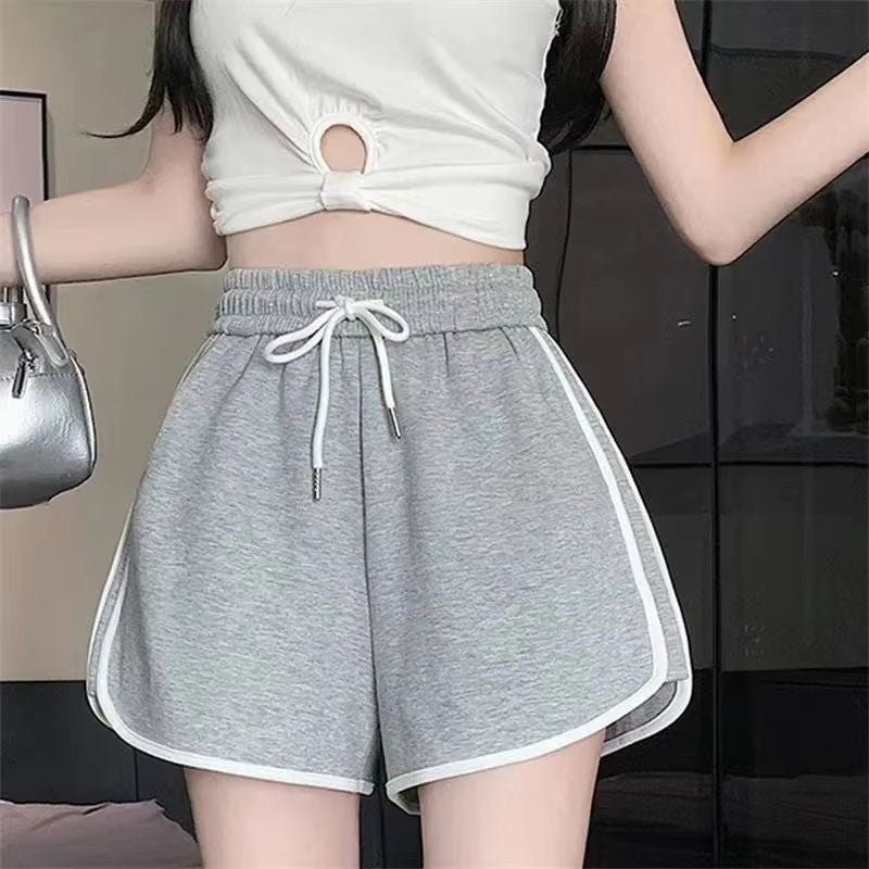 Elastic Shorts for Women Loose Fitting Quick Drying Summer Thin Running Fitness Leisure and Anti External Wear