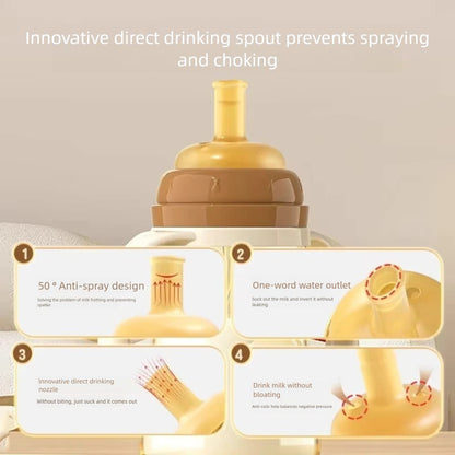 300ML PPSUTemperature-Sensitive Anti-Flatulence Feeding Bottle Baby Straw Cup Drop-Resistant Direct Drink No-Spill Cup1-3Weaning