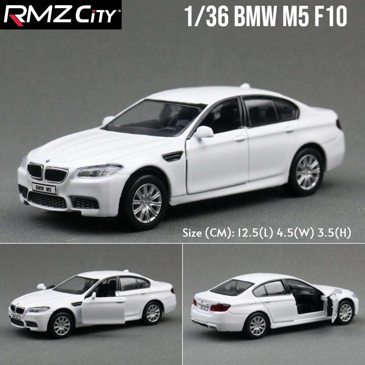 1/36 BMW M2 M3 M4 M5 Modelo de Carro de Brinquedo para Crianças RMZ City Miniatura de Metal Fundido de Corrida com Fricção para Coleção, Presente para Meninos