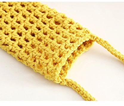 Handmade Crossbody Phone Purse - Openwork Shell Design Tote, Handmade Crossbody Phone Purse,Crochet Beach Bag