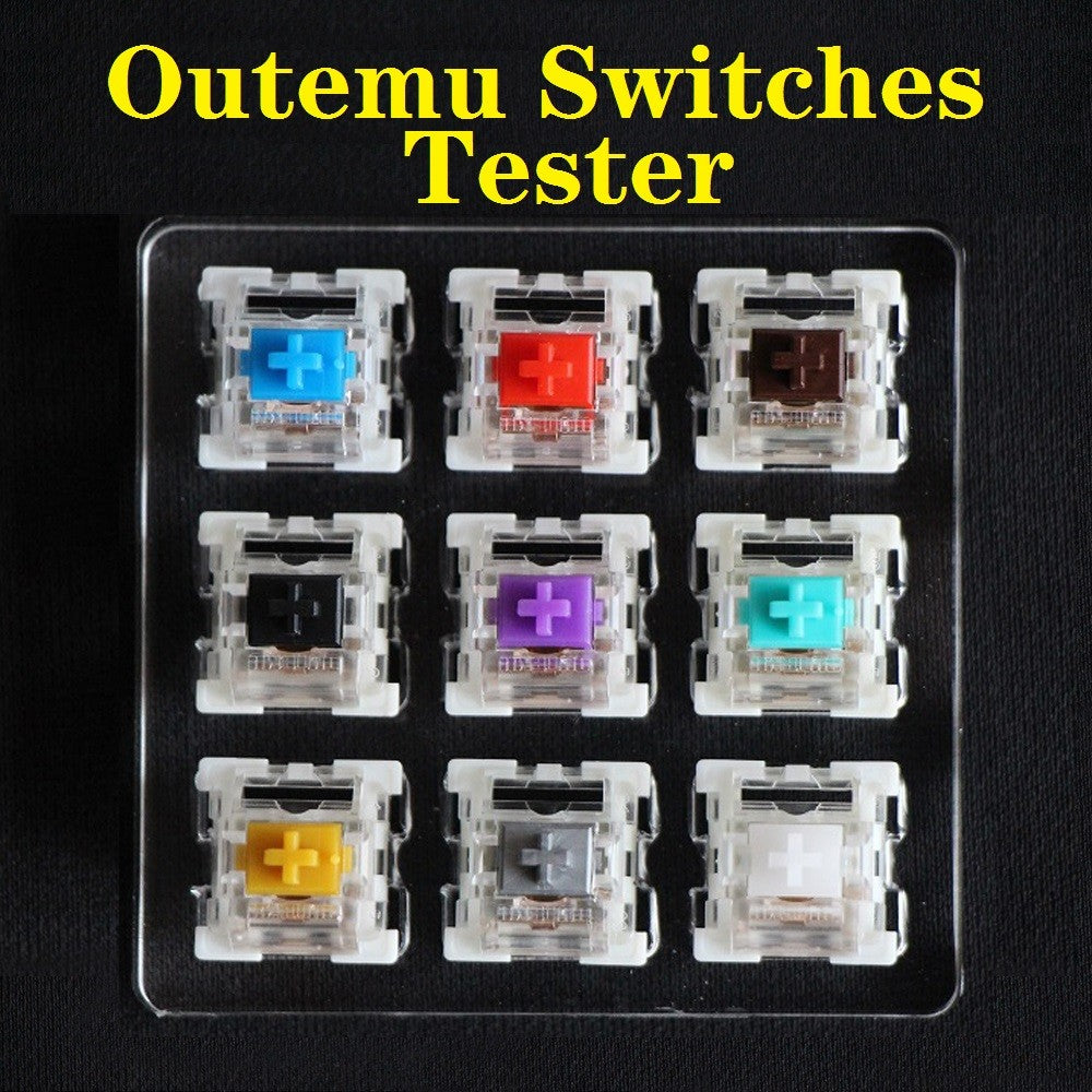 Switch Outemu Teclado Mecânico 3 Pinos Clicky Linear Tátil Silencioso RGB LED SMD Compatível com MX Switch para Jogos
