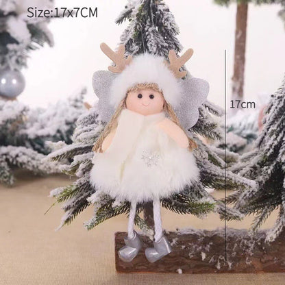 New Year 2024 Christmas Angel Dolls Xmas Tree Pendant Ornaments Navidad 2022 Christmas Decoration for Home Natal Gifts Noel Deco