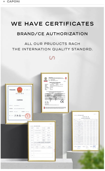 CAPONI Aviator Polarized Men Sunglasses Classic Double Bridge Designer Outdoor Sun Glasses Anti Glare UV400 Silver Shade CP35707