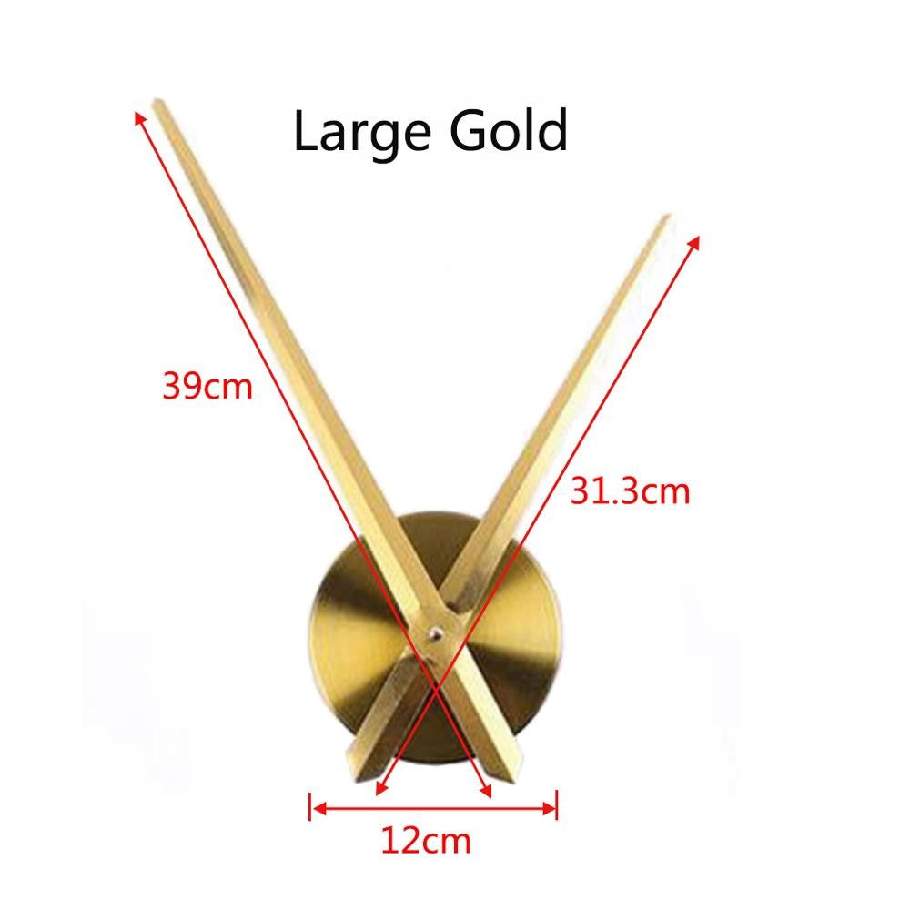 Large DIY Wall Clock Movement Mechanism Clock Hands Needles Set for 3D Mirror Clock Replacement Accessories Home Decoration