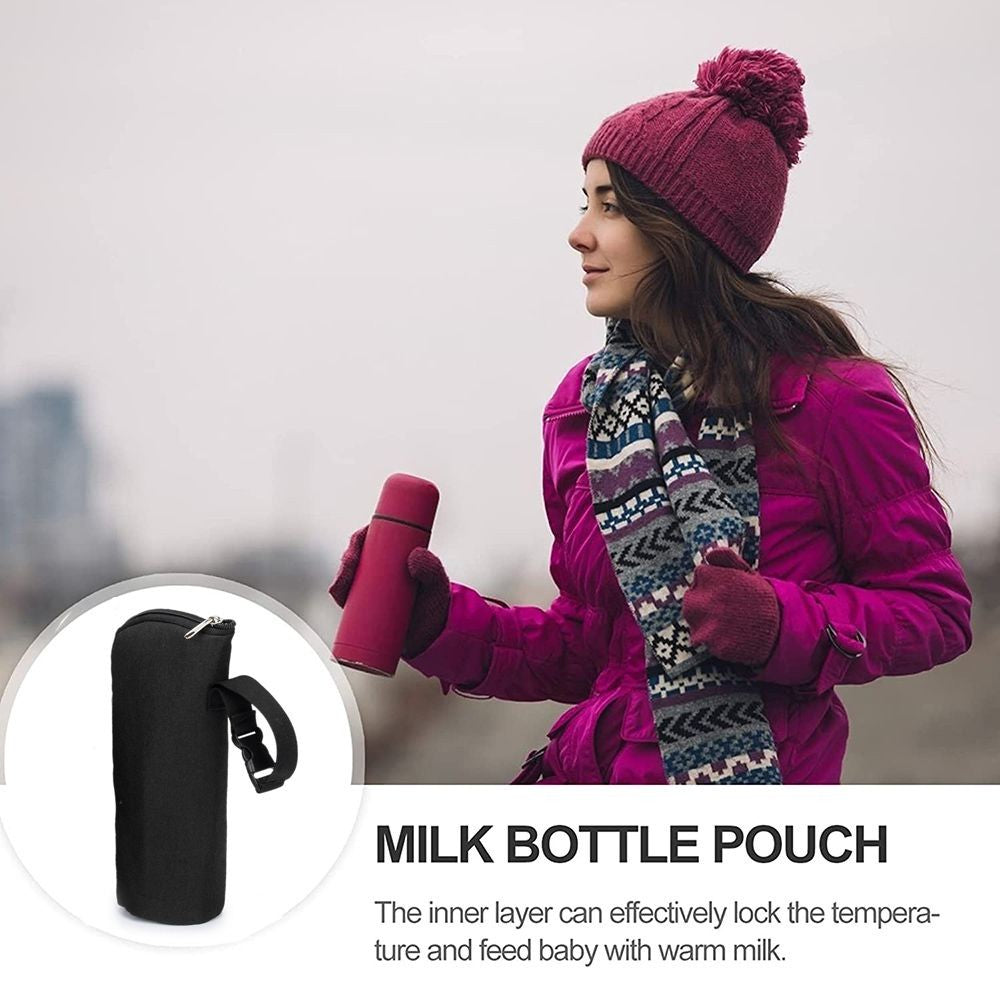 Travel Stroller Accessories Milk Bottle Thermal Bag Baby Bottles Holder Milk Warmer Insulation Bag Hanging Insulation Pouch