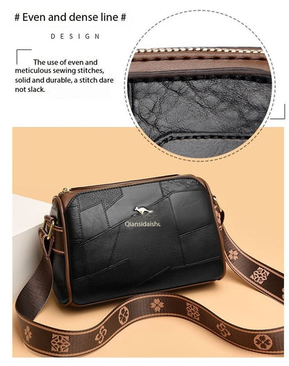 Luxury Kangaroo New Genuine High Quality Soft Leather Women Purses Cofrossbody Bag Designer Brand Ladies Shoulder Crossbody Bags