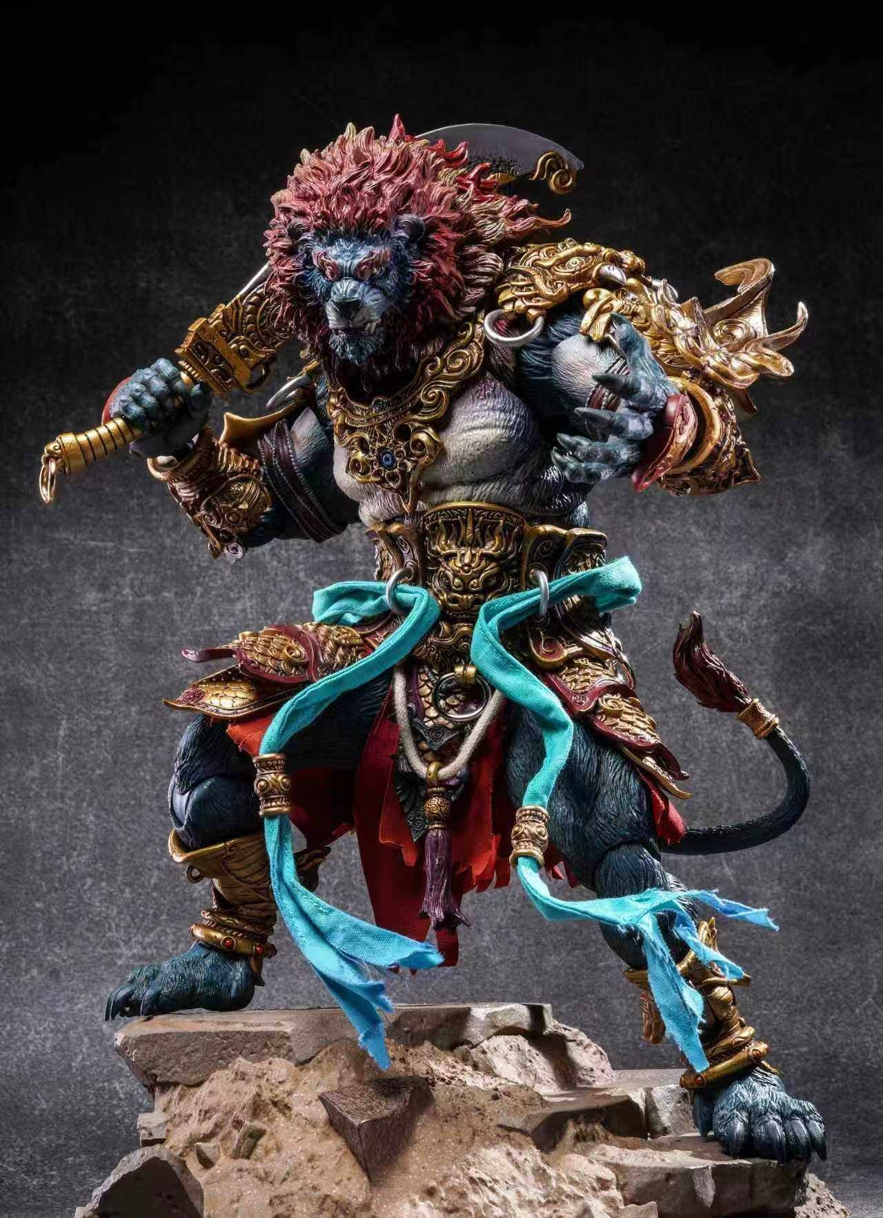 Fury Toys AZURE LION DEMON 1/12 KINGS AT LION CAMEL RIDGE Kit Boneco de Ação Versão Clássica Dourada Coleção Modelo Hobby Presentes