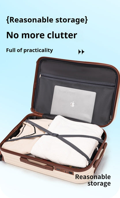 Mala de Viagem Nova Design com Porta-copos Mala Feminina de Bordo Mala de Viagem Feminina Conjunto de Malas de Viagem de 20 a 28 Polegadas Conjunto de Malas de Bordo em PC