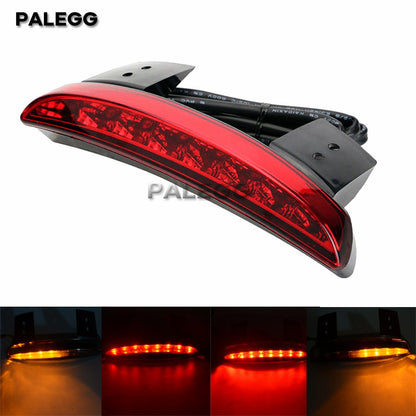 Lâmpadas de Freio Traseiro de Moto Sinal de Virar Esquerda Direita Borda do Paralama Traseiro Para Harley Touring Sportster XL 1200 883