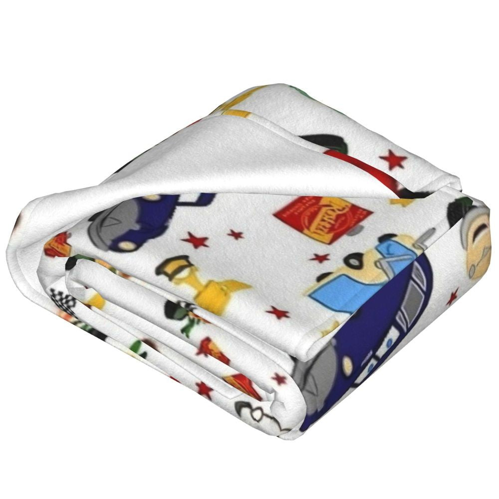 Cobertor Carros Relâmpago McQueen "A Vida É Uma Estrada" Cobertor Aveludado Respirável Super Quente para Cama Sofá Manta Fina de Pelúcia
