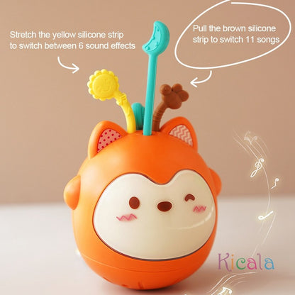 Silicone Pull String Baby Toy Silicone Baby Musical Light Up Toys Fine Motor Educational Learning Activity Gift For 0-3 Month