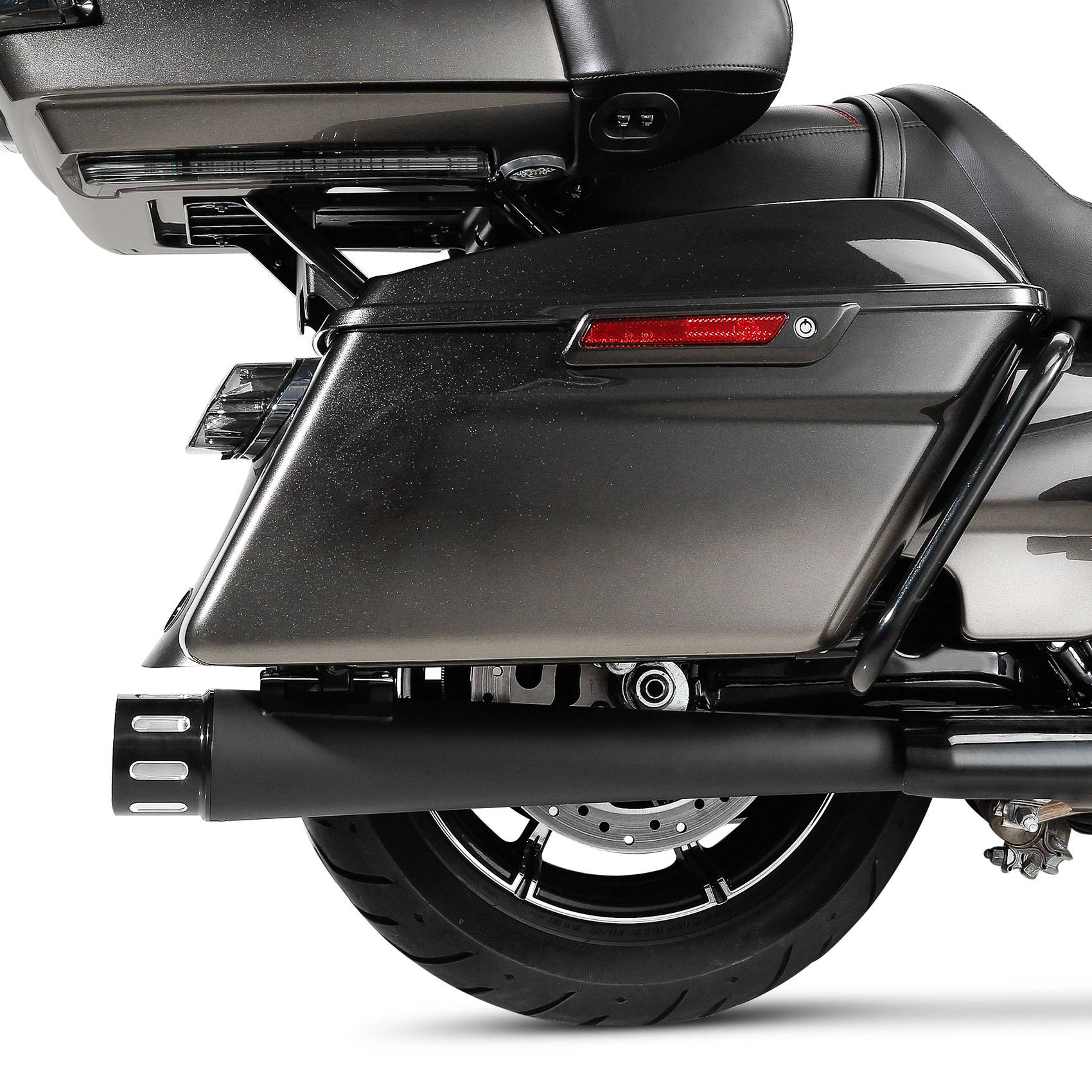 Motorcycle 4" Slip-on Mufflers Exhaust Pipes For Harley Touring Electra Street Glide 1995-2016