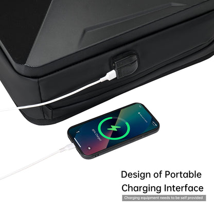 Men's Expandable Computer Backpack Large Capacity Business Travel Trip Luggage Bag E-Sports Game Hard Shell Backpack