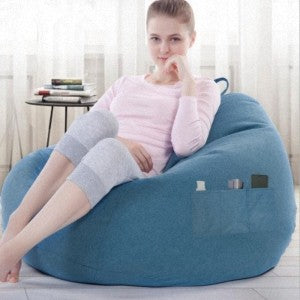 Large Bean Bag Lazy Seat Chair Sofa Cover Couch Soft Fluffy Breathable Adult Child Tatami Living Room Decorative Outdoor