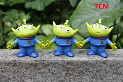 Boneco de Ação do Alien de Toy Story da Disney, Diferentes Expressões, Três Olhos, Modelo de Desenho Animado, Decoração de Boneca, Brinquedo de Anime para Crianças, Presente