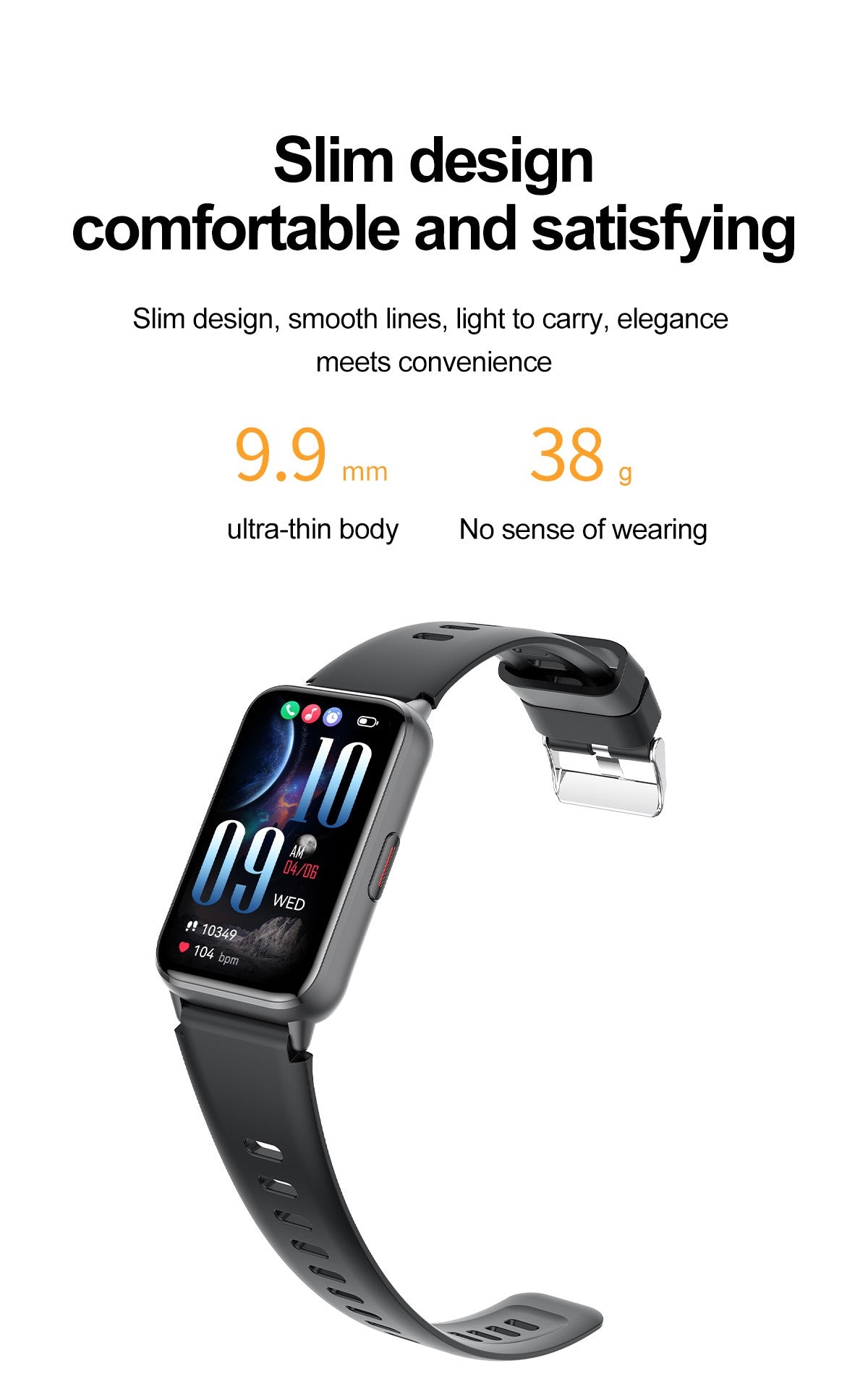 2025 New Grade Nursing Smart Watch AMOLED Blood Oxygen ECG + PPG Blood Pressure Body Temperature Bluetooth Health Smartwatch