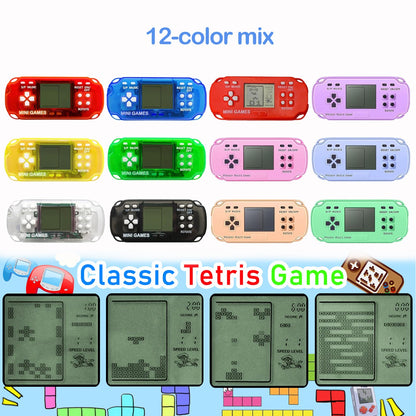 12-100pcs Mini Handheld Game Console Keychain Video Game Party Favors For Kids Birthday Christmas Gifts School Classroom Prizes