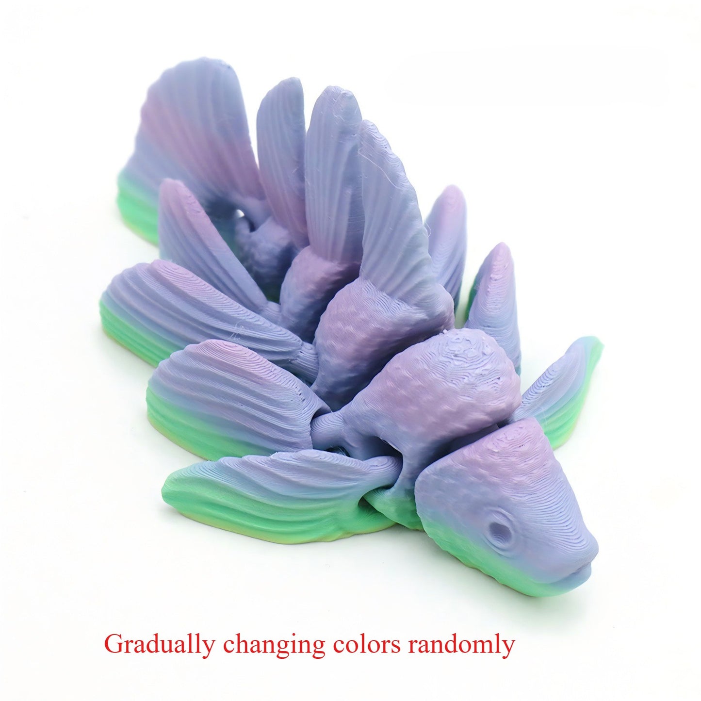 3D Printed Goldfish with Figures Multi-joint Movable Simulation Fish for Home Accessories Kids Gift Living Room Decoration& Gift