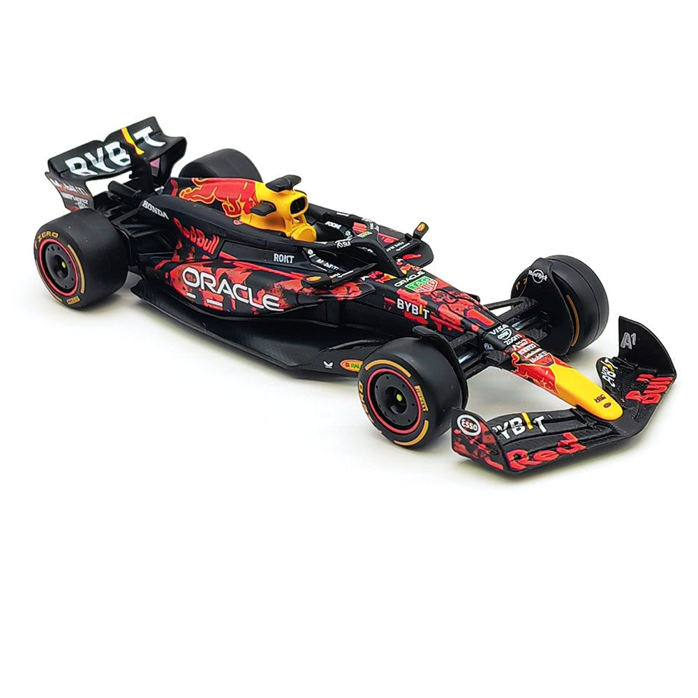 Novo em Estoque Bburago 1:43 Red Bull Rb20 Gp Britânico F1 Liga Miniatura Modelo Diecast Carro Blood Red Bull Brinquedos Presente Infantil