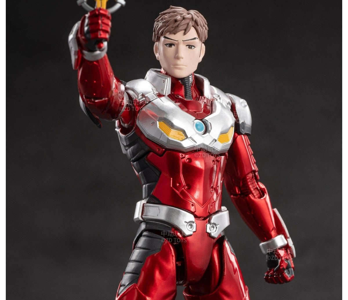 Boneco Articulado Ultraman ZD Toys Kotaro Higashi Terno Zero Terno Tiga Terno Ace Ultra Seven Ultraman Jack Modelo Colecionável Adulto
