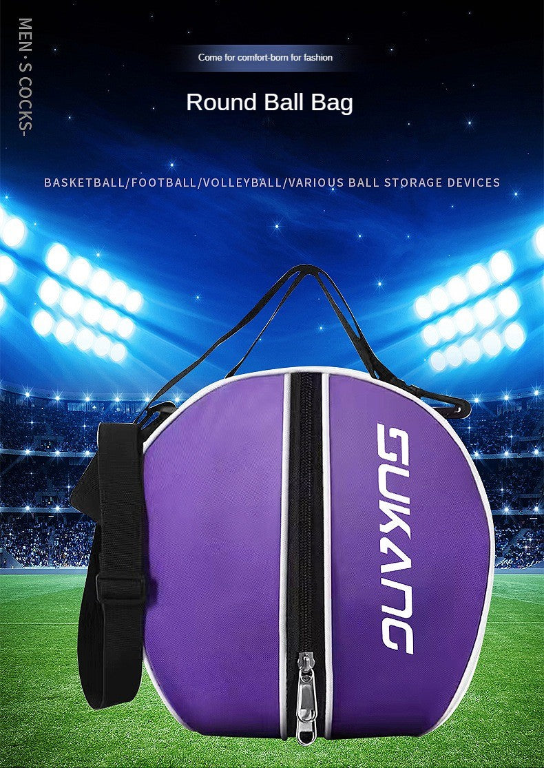 Basketball Bag Storage Bag Sports Training Backpack Basketball Net Pocket Football Single and Double Shoulder Crossbody Bag