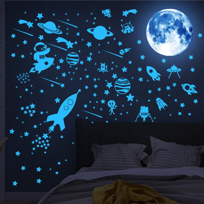 1Set Fluorescent Meteor Stars Glow in the Dark Wall Stickers for Kids Room Bedroom Home Decoration Ceiling Decoration Decals