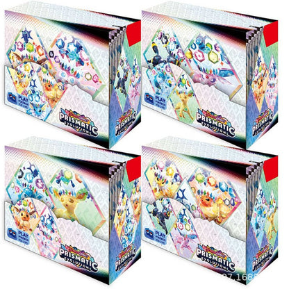 360 Cartas Pokémon em Inglês, Espanhol, Francês - Evoluções Prismáticas, Faíscas Efervescentes, Escarlate e Violeta 151, Booster Pokémon, Cartas de Batalha