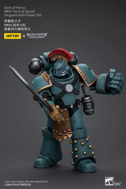 JOYTOY Warhammer 40k 1/18 Bonecos de Ação Anime 12cm Sons of Horus MKIV Esquadrão Tático Coleção Modelos Brinquedos