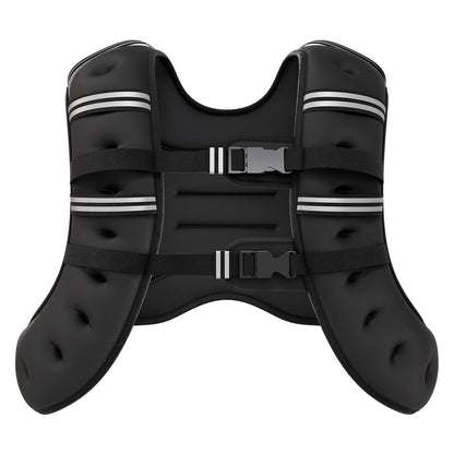 Weighted Vest Fitness 6lb/12lb/18lb/22lb with Reflective Strips Men Women for Workout Strength Training Running Jogging Walking