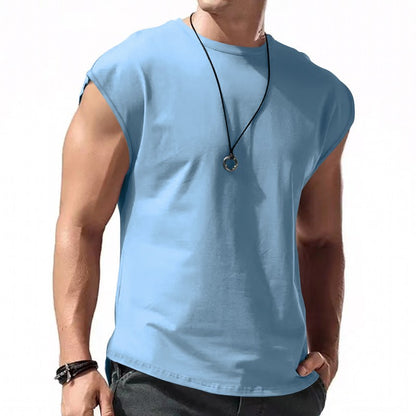 Summer Men's Mesh Gym Vest Quick Dry Loose Fitness Exercise Wide shoulder Sports Sleeveless Shirt Bodybuilding Tank Top
