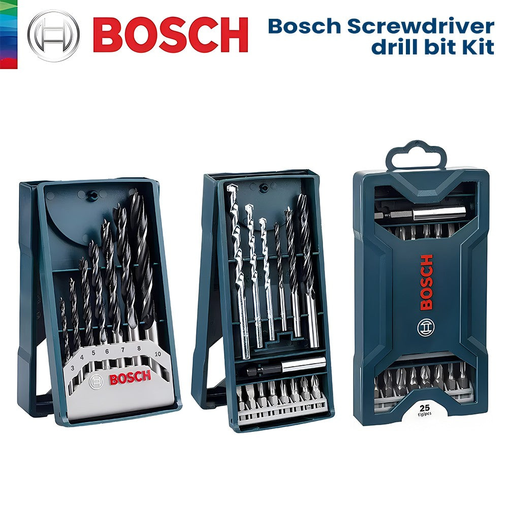 Jogo de Brocas e Pontas para Parafusar Bosch 7/15/25 Peças Kit Misto de Bits de Encaixe de Carboneto de Alta Dureza Acessórios para Ferramentas Elétricas Bosch