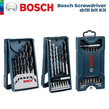 Jogo de Brocas e Pontas para Parafusar Bosch 7/15/25 Peças Kit Misto de Bits de Encaixe de Carboneto de Alta Dureza Acessórios para Ferramentas Elétricas Bosch
