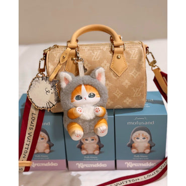 In Stock 100% Original Mofusand Cat Series Blind Box Shark Cat Surprised Box Toy Ornaments Mofusand Blind Box Plush Keychain