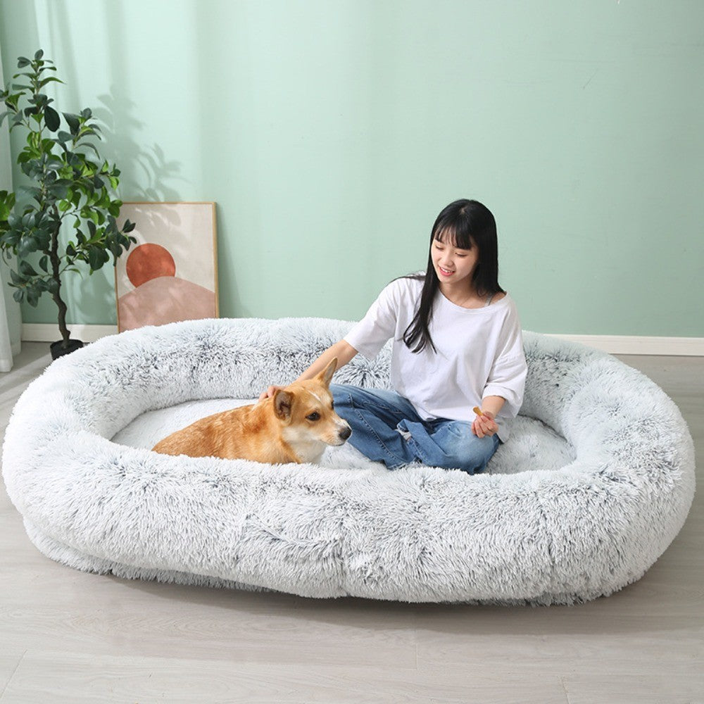 Cama de Inverno Quente para Animais de Estimação, Removível e Lavável, Sofá Grande para Cães, Almofada Preguiçosa para Animais, Cama para Cães, Ninho para Gatos