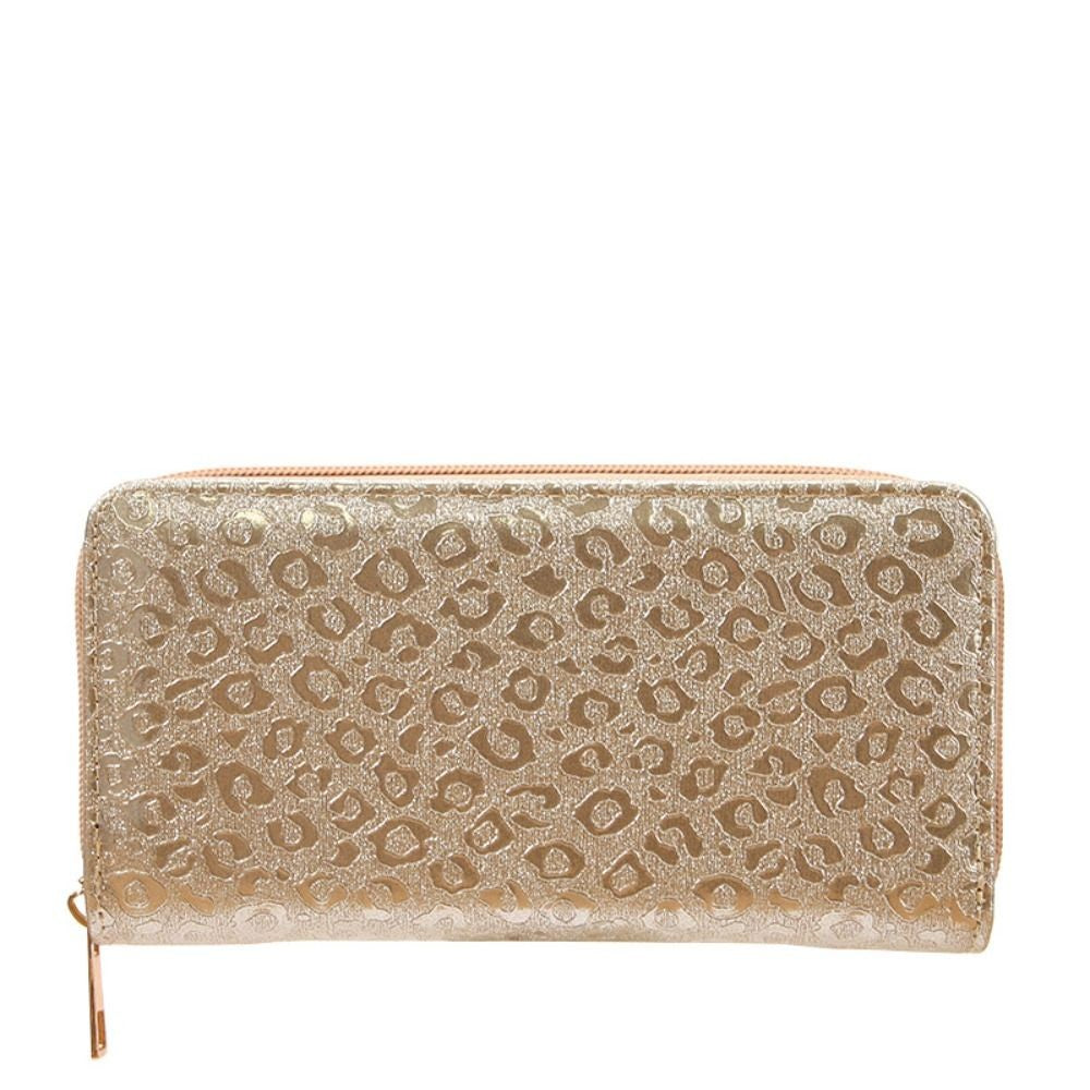 Minimalist PU Leather Leather Women Wallets 6 Colors Glitter Pattern Coin Purse Large Capacity Zipper Storage Bag Women