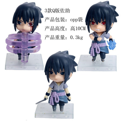 11cm 3 Peças/Conjunto Naruto Anime Bonecos de Ação Uchiha Itachi Kakashi Brinquedos de Desenho Animado Itachi Akatsuki Enfeite Colecionável Para Presente de Adultos