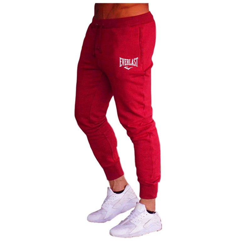 Novas Calças Estampadas de Outono EVERLAST Masculino/Feminino Calças de Corrida Calças de Moletom Esportivas Casuais Calças de Fitness Academia Respiráveis