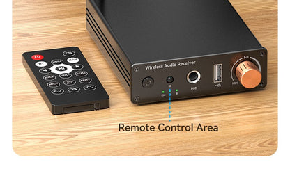Car Bluetooth-compatible Wireless Audio Adapter 6.0 Audio Receiver U-Disk 6.5MM Karaoke Wireless Music Amplifier for Speaker