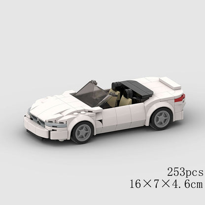 MOC Speed Sports Super Carro de Corrida Blocos de Montar DIY Tijolos Cidade Rally Técnico Grande Veículo de Corrida Presente de Natal Brinquedo