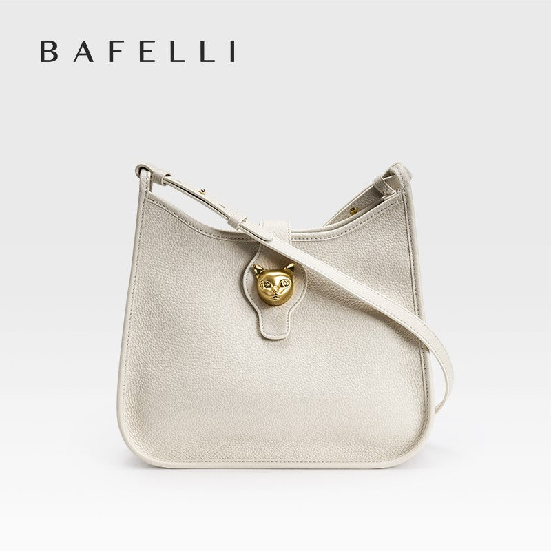 BAFELLI New Women's Natural Cattle Leather Bucket Bag - Versatile & Chic Shoulder & Crossbody
