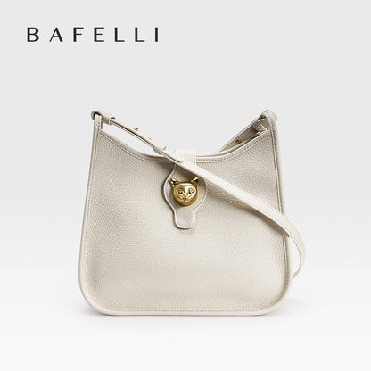 BAFELLI New Women's Natural Cattle Leather Bucket Bag - Versatile & Chic Shoulder & Crossbody