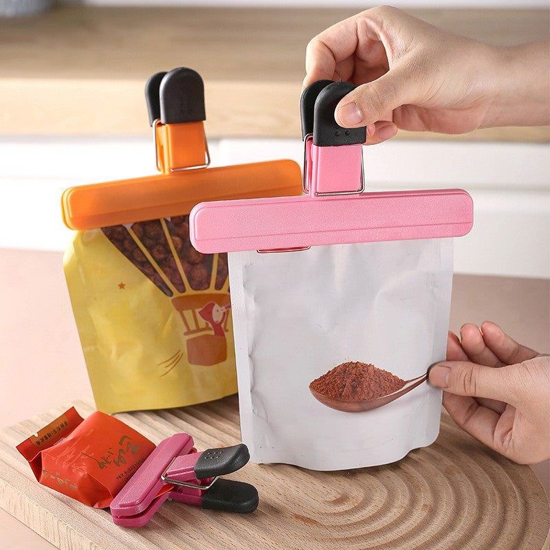 2pcs Portable Sealing Clips for Food Bags Plastic Kitchen Tool Keep Coffee/Bread/Chips/Snacks Fresh