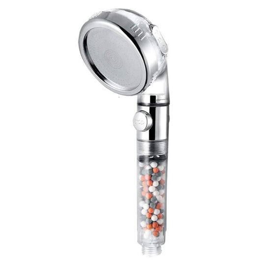 New Premier Bathroom 3-Function SPA Shower Head with Switch Stop Button high Pressure Anion Filter Bath Head Water Saving Shower