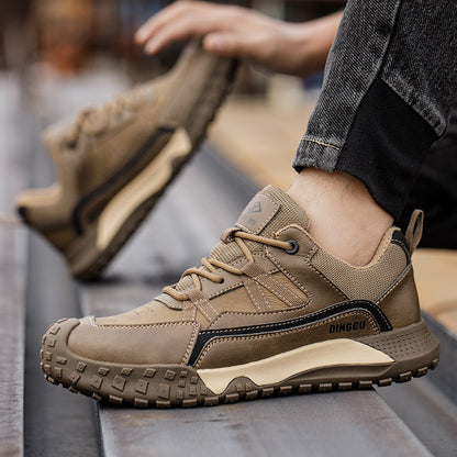 Men Safety Boots Indestructible Shoes Sneakers Steel Toe Protective Boots Anti-smash Anti-puncture Work Safety Shoes Anti-slip