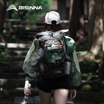 BISINNA Camping Backpack 25+10L Ultralight Travel Bag for Men Women Large Capacity Outdoor Sports Climbing Hiking Backpack