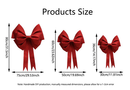 Big Bow Handmade DIY EVA Material Packaging Xmas Christmas Home Decor Valentine's Day Wedding Birthday Party Backgroun Decoratio