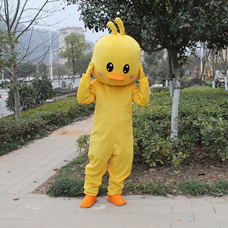 Adult Duck Chicken Mascot Costume Birthday Anime Cosplay Halloween Cartoon Dolls Performance Props